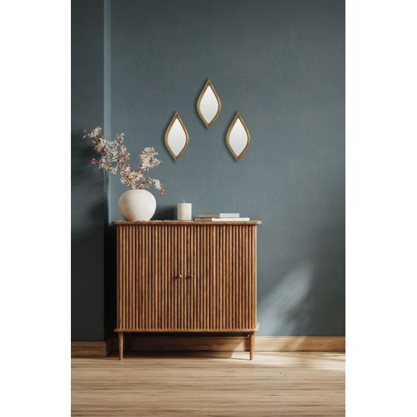 Lot de 3 miroirs losanges